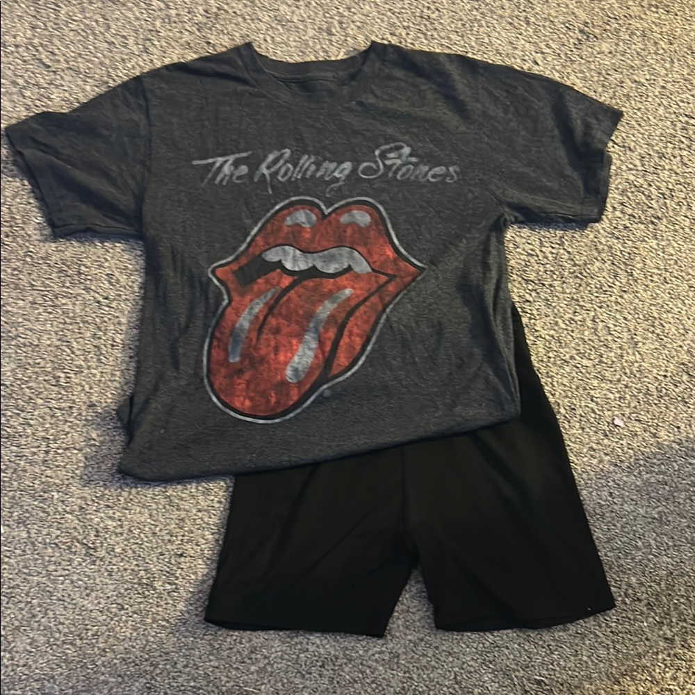 The Rolling Stones Charcoal Tee